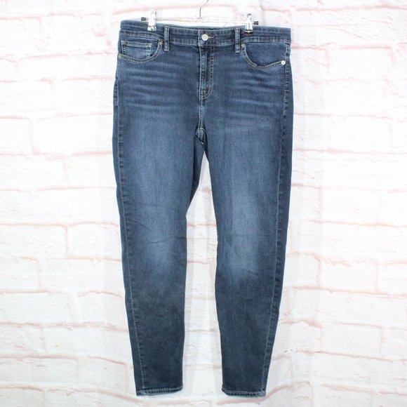 Lucky Brand Denim - Lucky Brand Blue Cotton Blend Skinny Denim Jeans Size 14